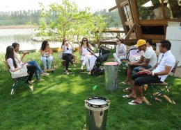 «Горняки» отметили чемпионство шашлыком (ФОТО)