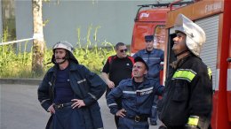 В Николаеве загорелся Центральный городской стадион