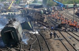 Взрыв товарного поезда под Ростовом (ВИДЕО)