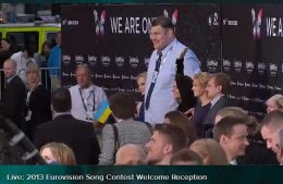 На открытие "Евровидения-2013" Злата Огневич приехала с великаном Игорем (ФОТО)