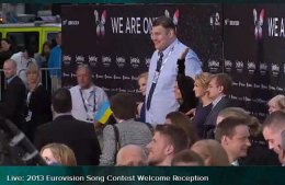 На открытие "Евровидения-2013" Злата Огневич приехала с великаном Игорем (ФОТО)