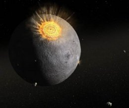 В Луну врезался огромный метеорит
