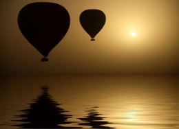 Падение воздушного шара с туристами в Турции (ВИДЕО)