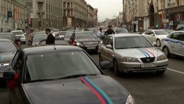 В Москве задержан свадебный кортеж за стрельбу (ВИДЕО)