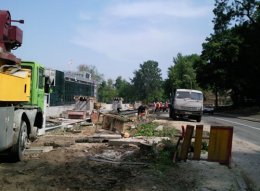 Нардеп от «УДАРа» выясняет законность строительства на Парковой дороге (ФОТО)