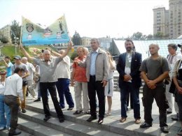 На Майдане Независимости милиция задержала врадиевских активистов