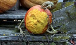 Шедевры из тыквы: когда искусство может пугать (ФОТО)