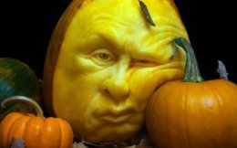 Шедевры из тыквы: когда искусство может пугать (ФОТО)