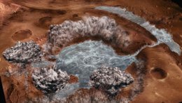 Ученые полагают, что на Марсе могут быть замерзшие озера