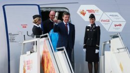 Олимпийский огонь прибыл в Москву