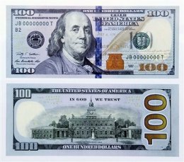 Сегодня в США вводится в обращение 100-долларовая купюра нового образца