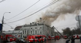 В Москве сгорел театр "Школа современной пьесы"