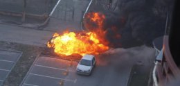 Огонь уничтожил внедорожник начальника УБОПа