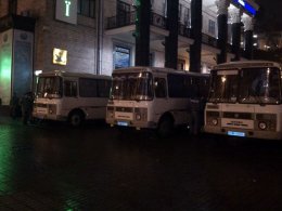 «Беркут» ликвидировал палаточный городок митингующих на Евромайдане