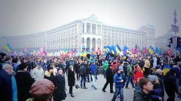 Европейская площадь не вмещает всех желающих поддержать евроинтеграцию (ФОТО)