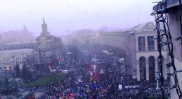 Европейская площадь не вмещает всех желающих поддержать евроинтеграцию (ФОТО)