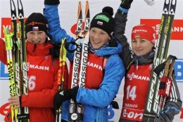 На Кубке мира украинские биатлонисты завоевали бронзу