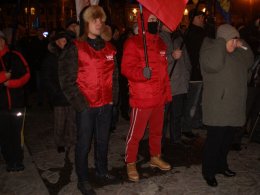 "Украину - в Европу! Януковича - в ж .. у" - винницкий Евромайдан