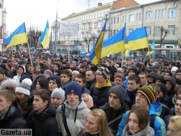 "Зека - на нары, тогда пойду на пары", - Винница собрала 5 тысяч студентов (ФОТО)