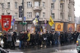 В Киеве сегодня прошел Крестный ход против евроинтеграции (ФОТО)