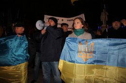 В Черкассах милиция помешала активистам Евромайдана установить палатку