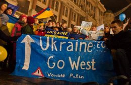 В Европе - акции в поддержку Евромайдана
