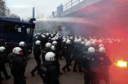 В демократичной Германии полиция жестоко разогнала демонстрантов (ВИДЕО)