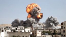 В результате авиаудара по сирийскому г. Алеппо погибли не менее 15 человек