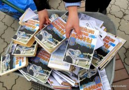 Представители русских общин провели антиукраинское факельное шествие в Крыму (ФОТО)