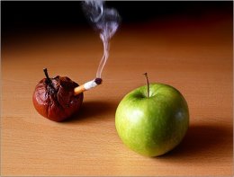 Фрукты и курение несовместимы
