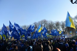 В Харькове прошел митинг в защиту Януковича