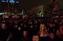 Прошедшая ночь на Евромайдане прошла спокойно