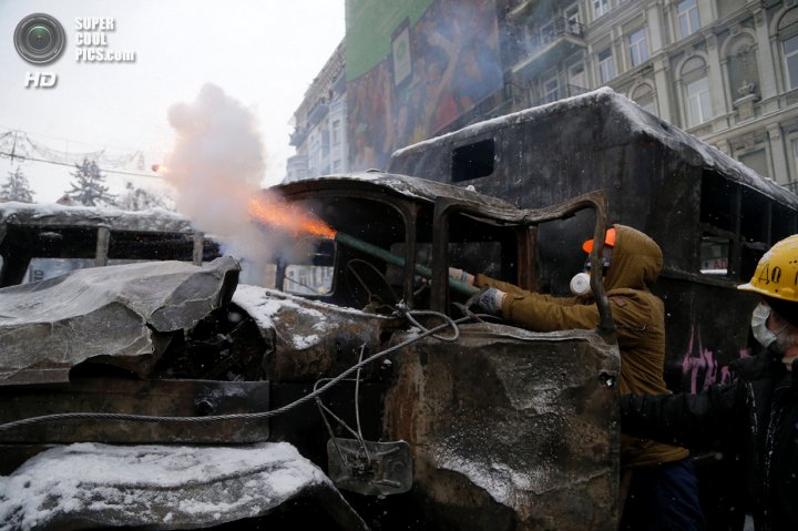 Точка кипения или Ожесточённая Соборность. Хроника Евромайдана (ФОТО)