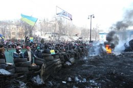 На Грушевского установилось затишье