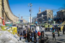 На Грушевского появились иконы революции (ФОТО)
