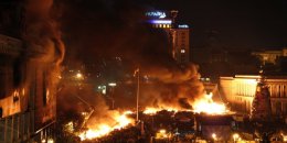 В Доме профсоюзов обнаружили тело сгоревшего человека (ВИДЕО)