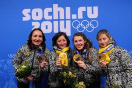 Как украинкам олимпийское золото вручали. Сочи-2014 (ФОТО)