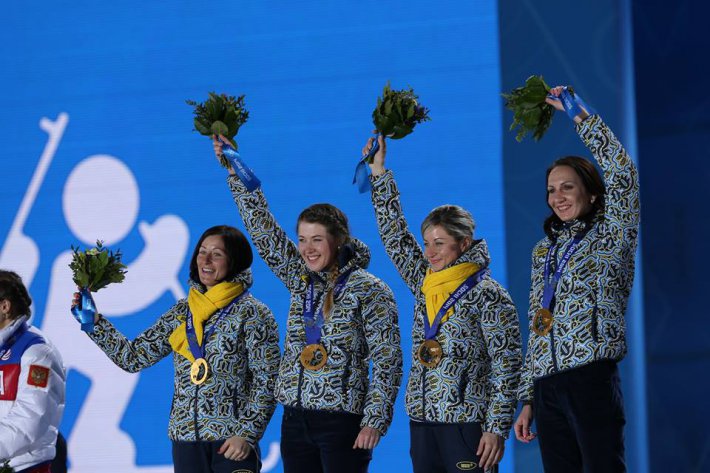 Как украинкам олимпийское золото вручали. Сочи-2014 (ФОТО)