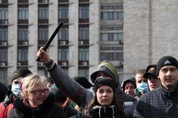 В Донецке "титушки" напали на активистов Евромайдана (ВИДЕО)