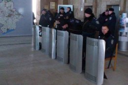 Усилена охрана Харьковской ОГА