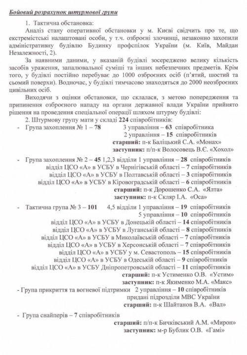 Москаль обнародовал план зачистки Майдана (ФОТО+ВИДЕО)
