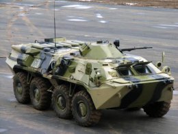 В Севастополе появились российские БТРы