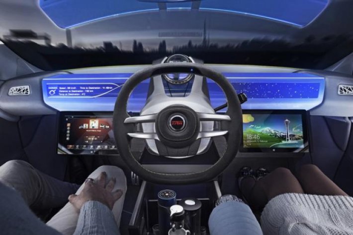 Самоуправляемый автомобиль станет офисом будущего (ФОТО)