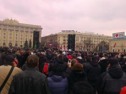 В Харькове проходит пророссийский митинг