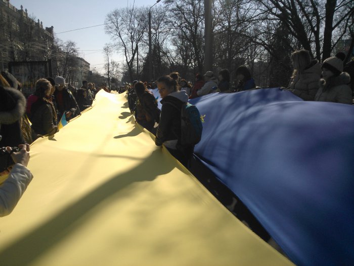 Митинг в поддержку целостности и независимости Украины в Харькове (ФОТО)