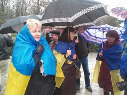 В Симферополе прошел митинг за единство Украины (ВИДЕО)