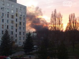 В танковой дивизии Кривого Рога загорелись склады боеприпасов (ВИДЕО)