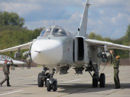 В Хмельницкой области разбился украинский бомбардировщик Су-24М