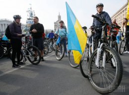 В Киеве стартовал всеукраинский велопробег в поддержку единства Украины