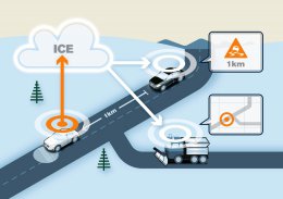 Новая система от Volvo предупредит о скользком участке дороги